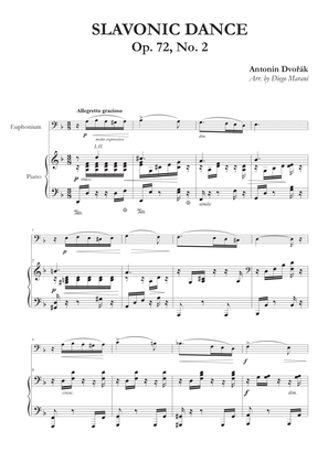 Slavonic Dance Op. 72 No. 2 for Euphonium and Piano
