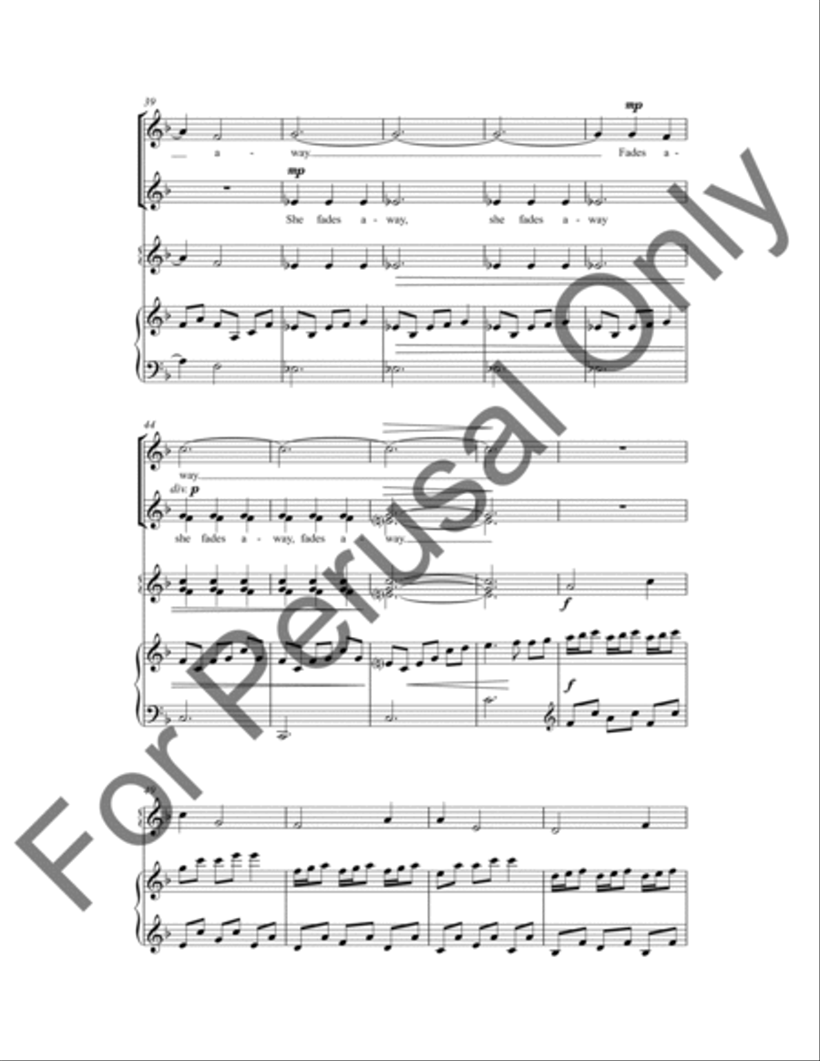 Is The Moon Tired? (Choral Score) SSA scores gallery preview page 5