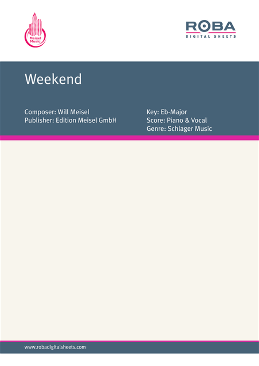 Weekend Weekend Voice scores gallery preview page 1