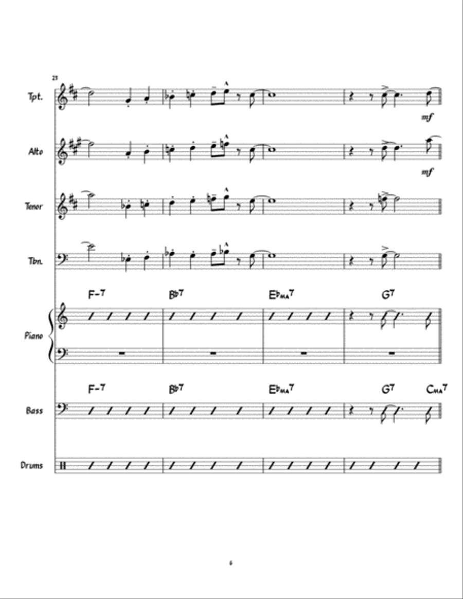 Green Dolphin St Green Dolphin St Jazz Ensemble scores gallery preview page 6