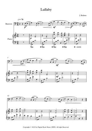 Lullaby - Johannes Brahms (Bassoon + Piano)