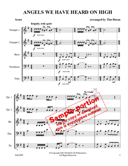Master Brass Christmas Score image number null