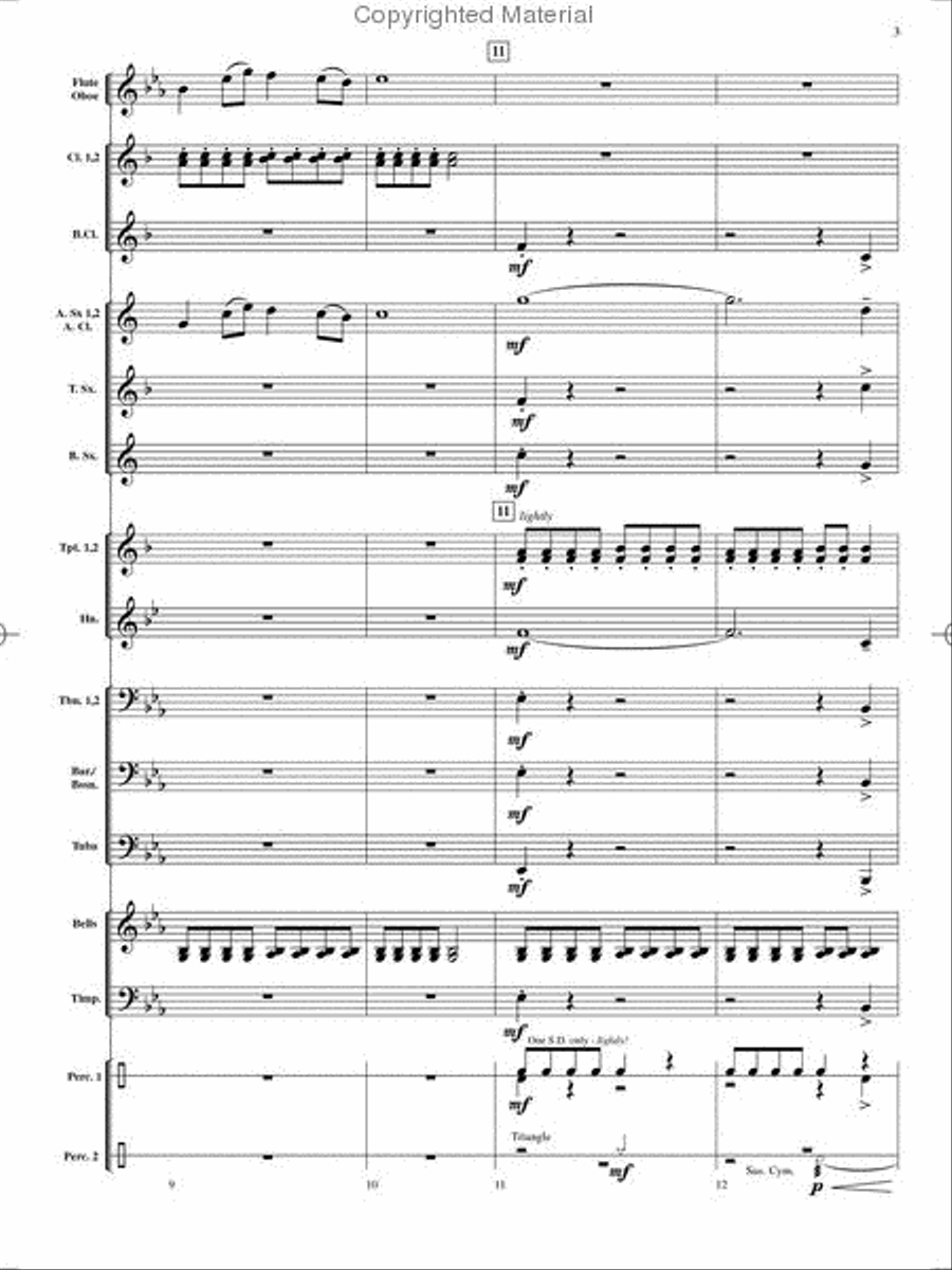 On Holiday Concert Band scores gallery preview page 4