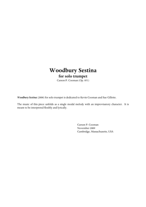 Carson Cooman : Woodbury Sestina (2008) for solo trumpet