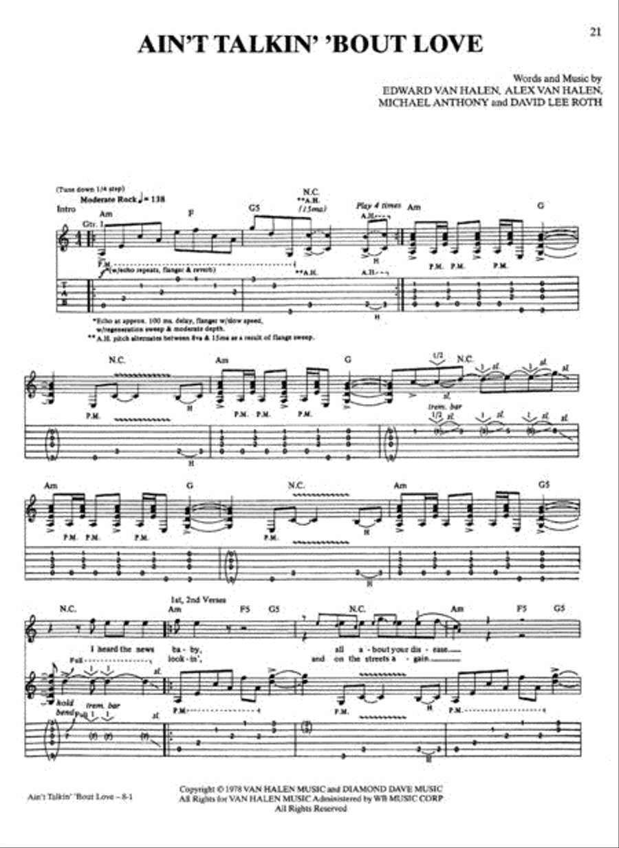 Van Halen Electric Guitar scores gallery preview page 3