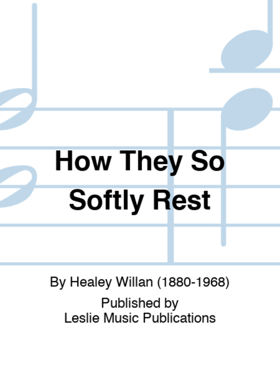 How They So Softly Rest A Cappella scores gallery preview page 1