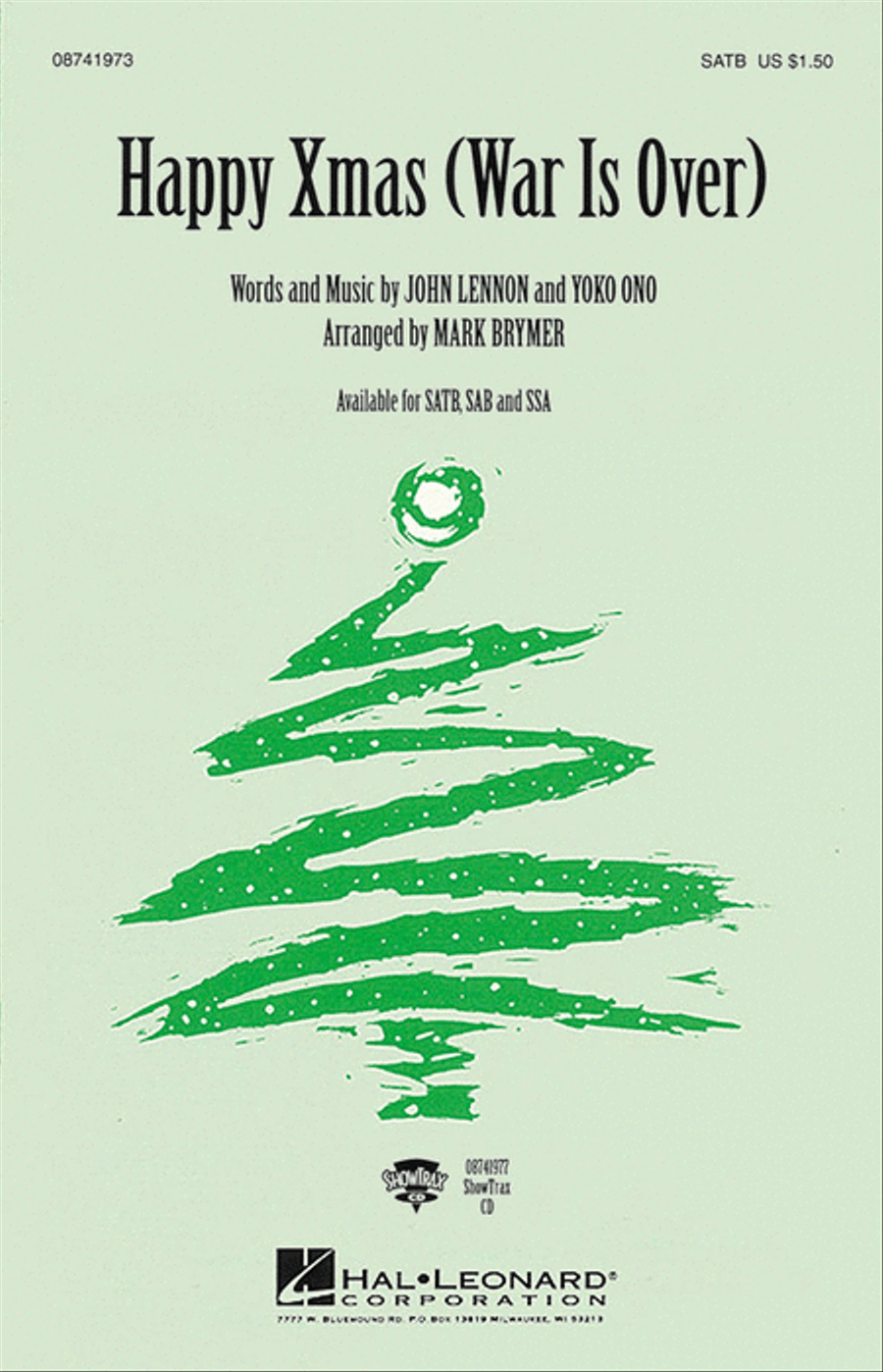 Happy Xmas (War Is Over) 4-Part scores gallery preview page 1