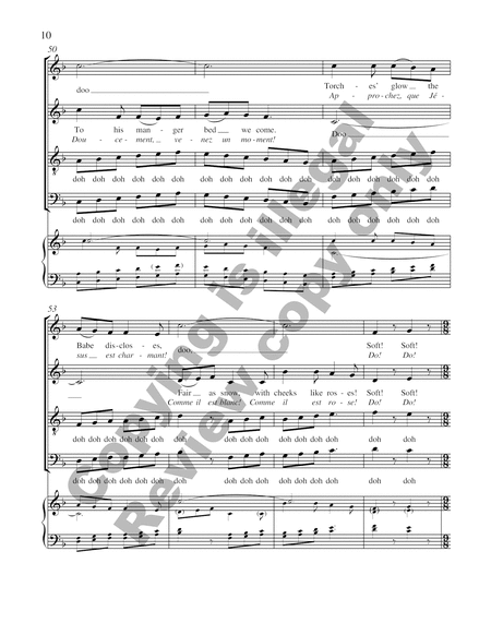 Carols of the Nativity: 2. Bring a Torch, Jeannette, Isabella (Un Flambeau) (Choral Score) image number null