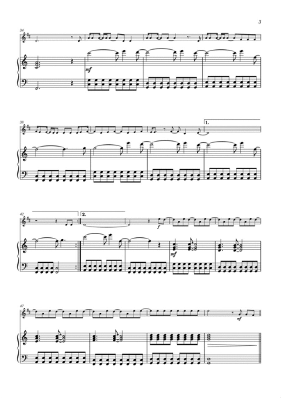 All Too Well B-Flat Clarinet scores gallery preview page 3