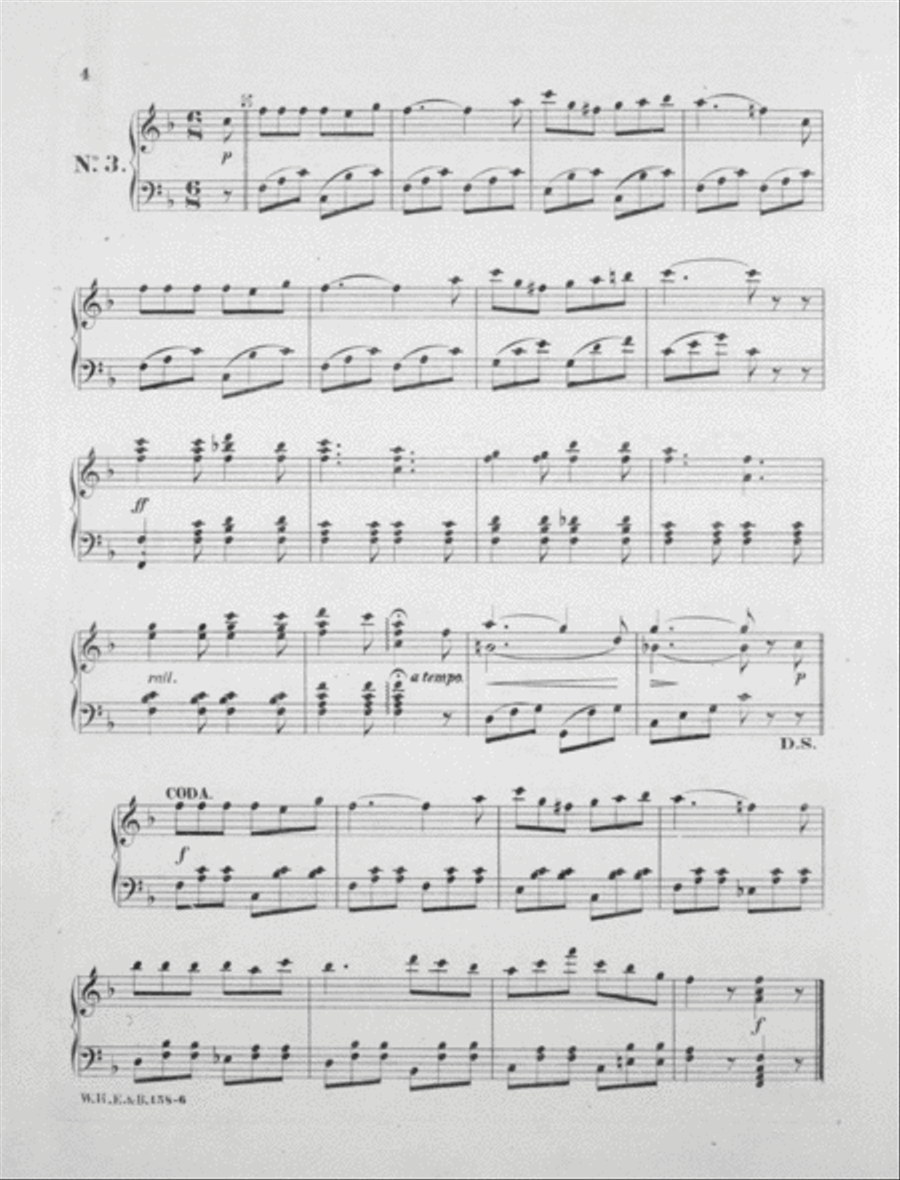 Girofle Girofla. Lancers Piano Solo scores gallery preview page 4