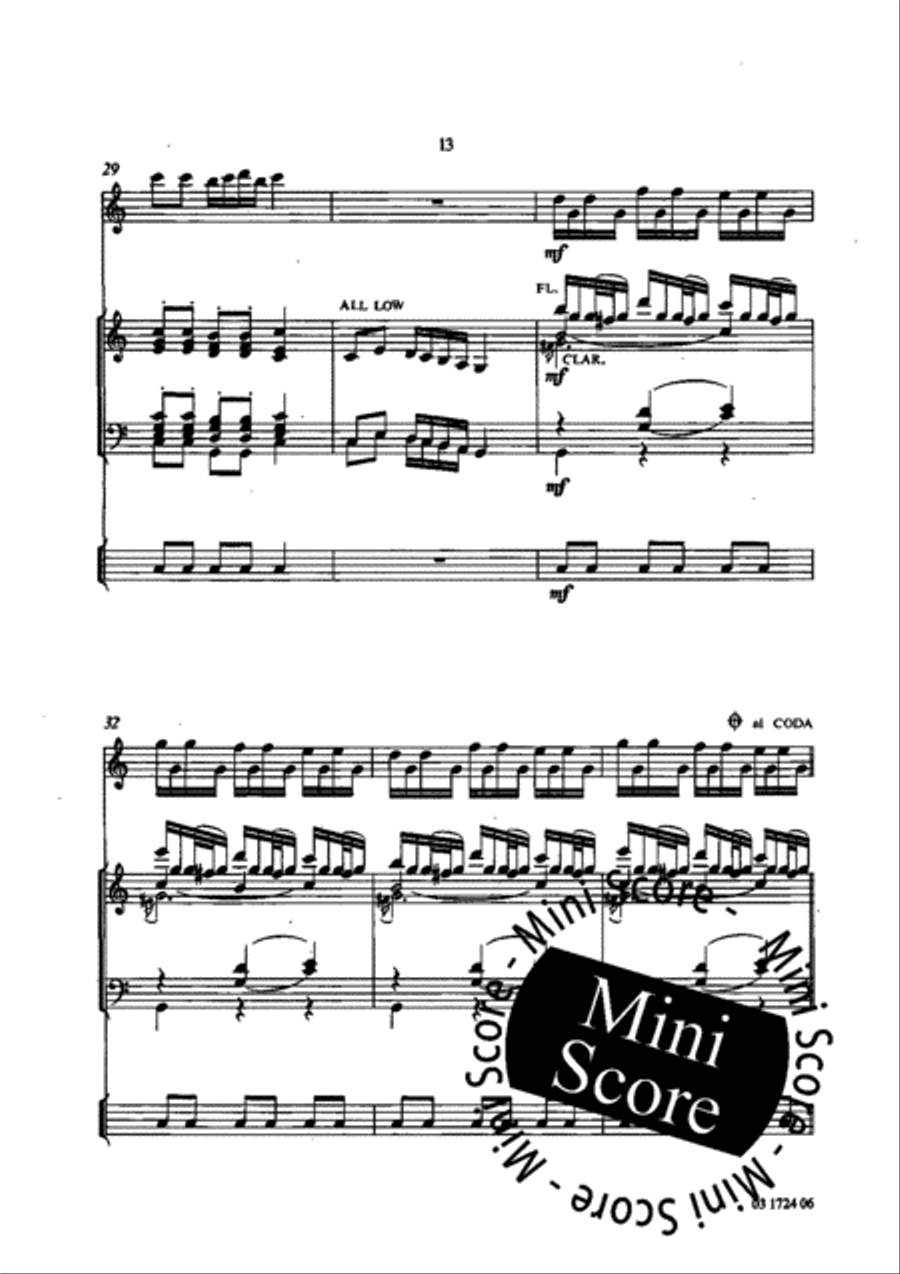 Swedish Quadrille and Polonaise Concert Band scores gallery preview page 16
