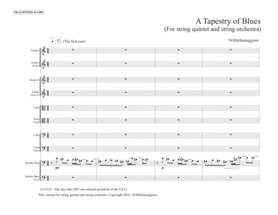 A Tapestry of Blues (score)