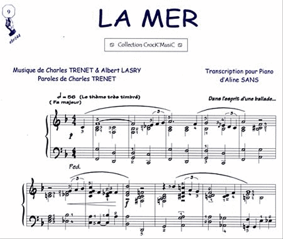 La Mer (Collection CrocK'MusiC) Piano Solo scores gallery preview page 1