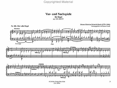 Vor- und Nachspiele für die Orgel op. 143 -Band 4 (Nr. 111-141)-