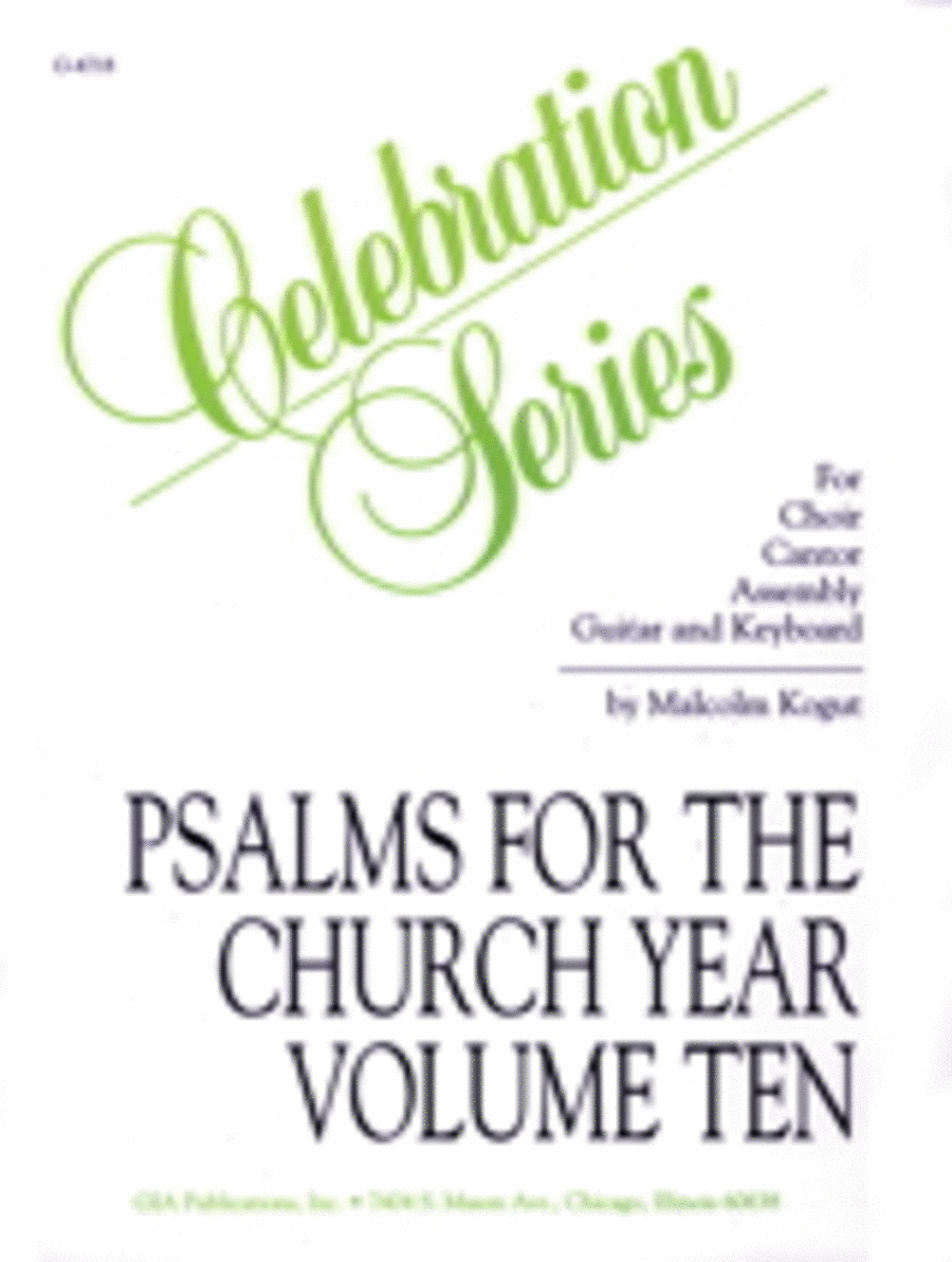 Psalms for the Church Year, Vol. X-Spiral Bound