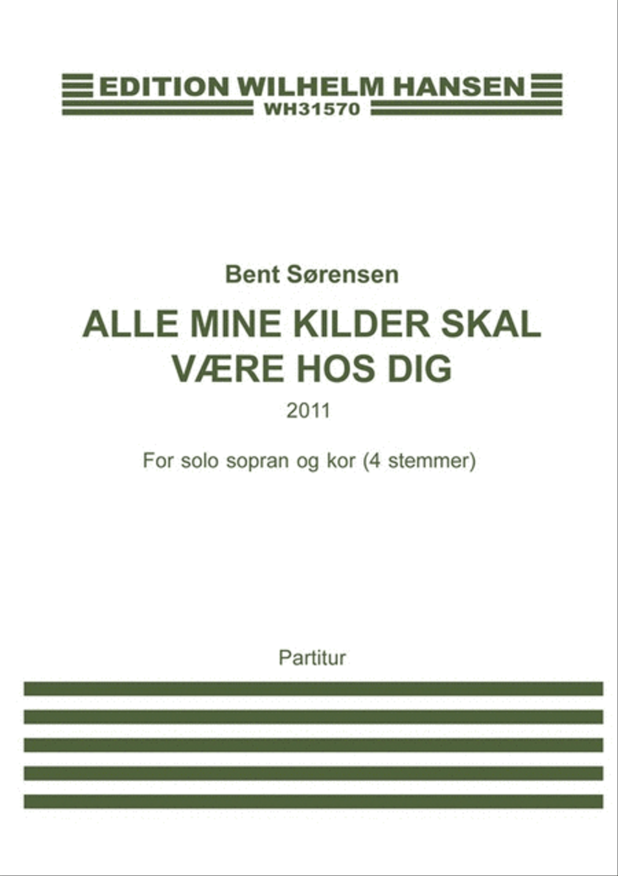 Alle Mine Kilder Skal Være Hos Dig 4-Part scores gallery preview page 1