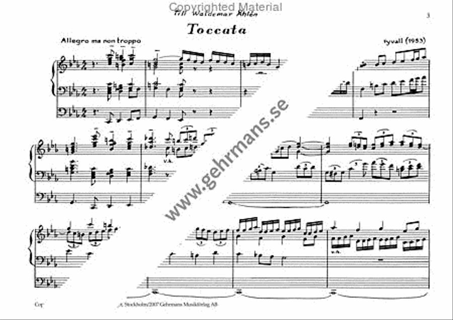 Toccata och fuga, c-moll Organ Solo scores gallery preview page 2