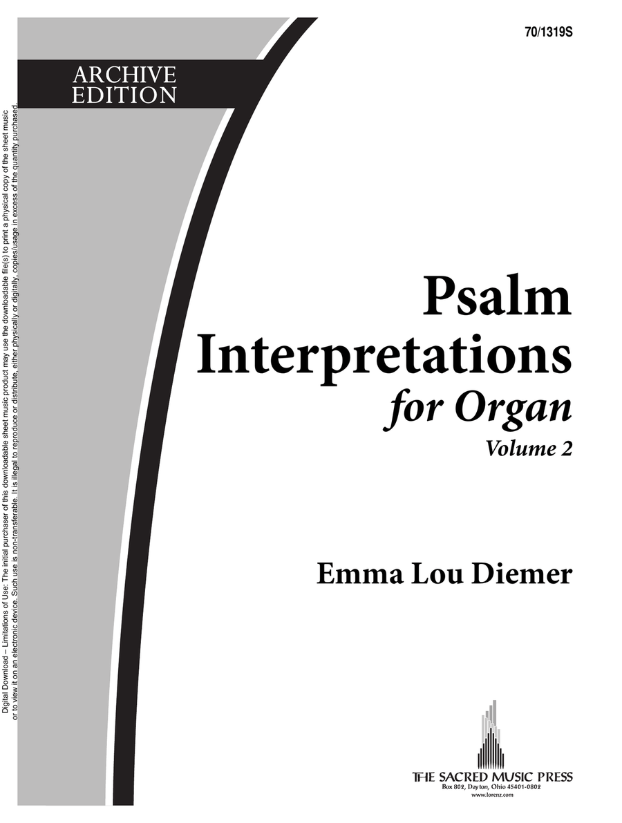 Psalm Interpretations for Organ, Volume 2 Organ scores gallery preview page 1