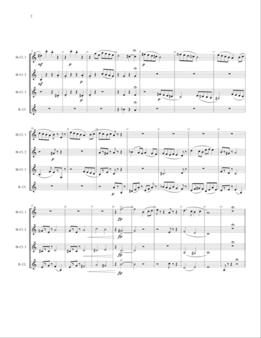 A Toy Story for Clarinets Woodwind Quartet scores gallery preview page 4