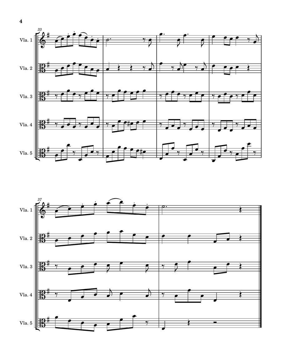 Kiki's Delivery Service (On A Clear Day) String Quintet scores gallery preview page 4