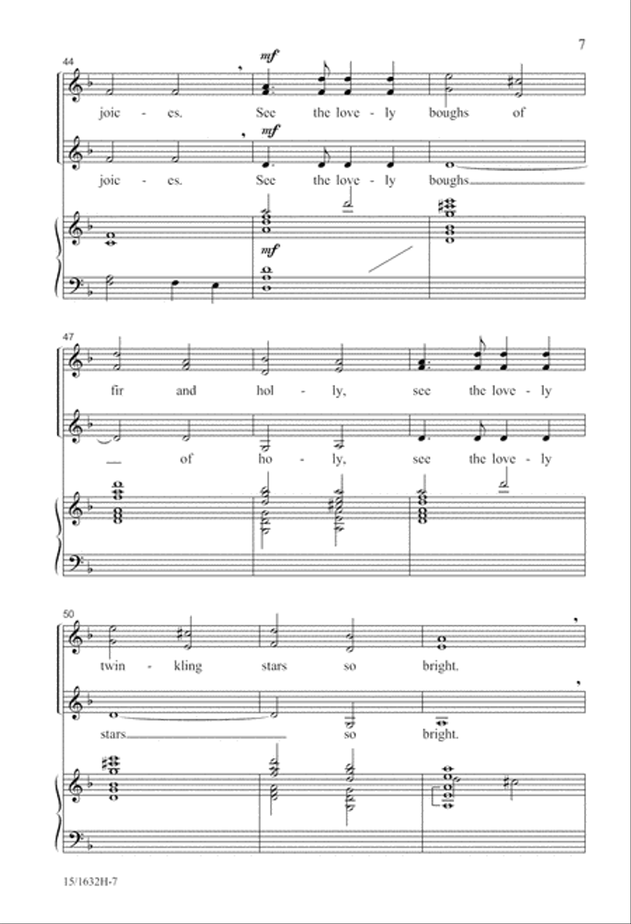 A Glad Noel SSA scores gallery preview page 7