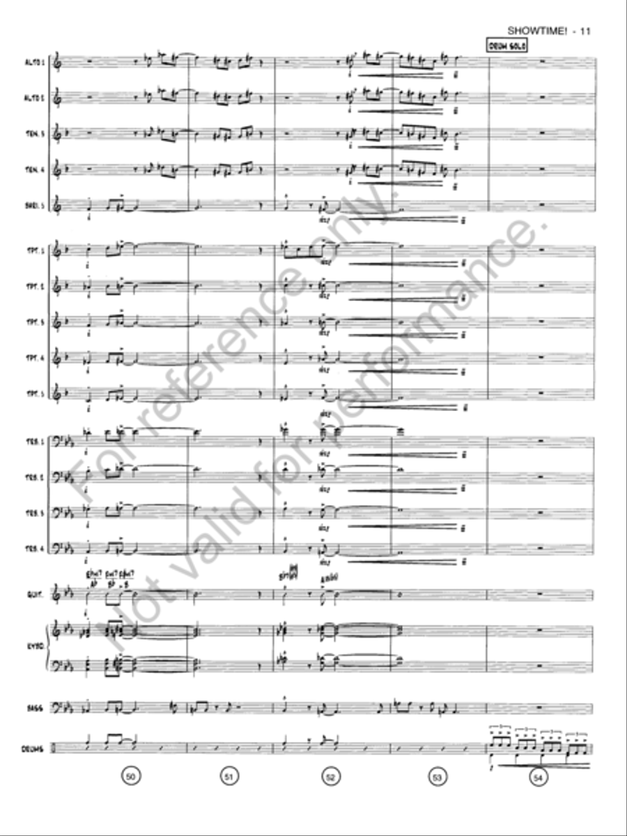 Showtime! Jazz Ensemble scores gallery preview page 10