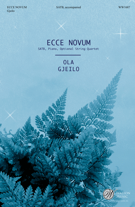 Book cover for Ecce Novum (SATB)