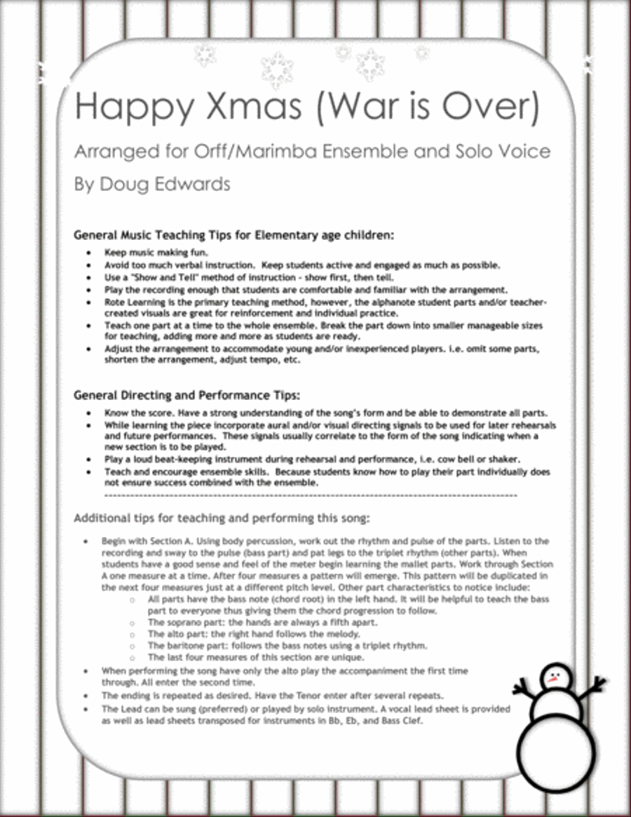 Happy Xmas (War Is Over)