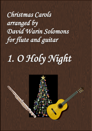 Book cover for Christmas Carols for flute and guitar No 1 O Holy Night