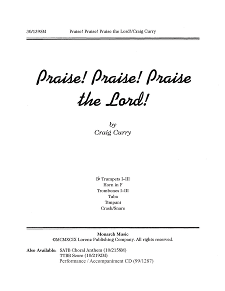 Praise! Praise! Praise the Lord! - Brass/Perc Score and Parts