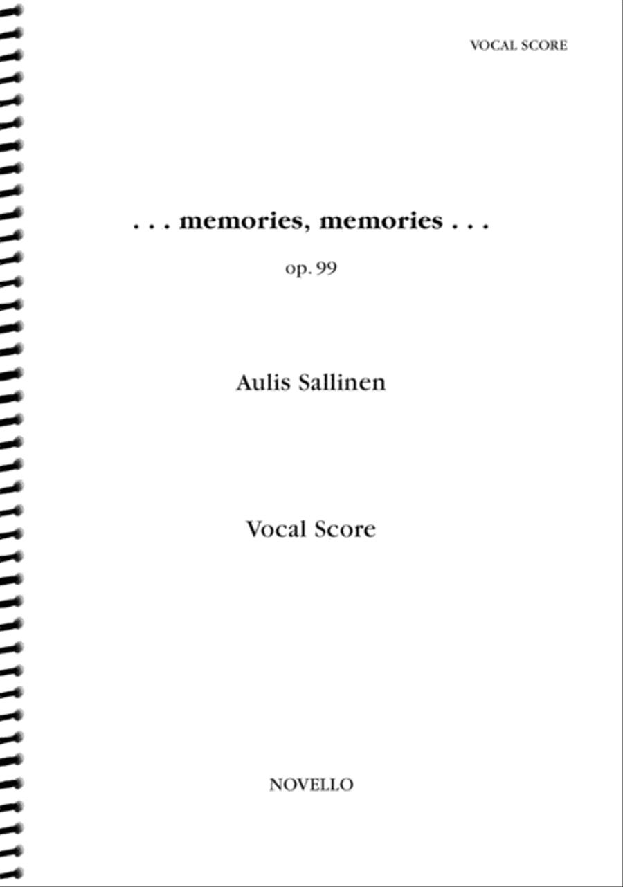 ...Memories, Memories... SSA scores gallery preview page 1