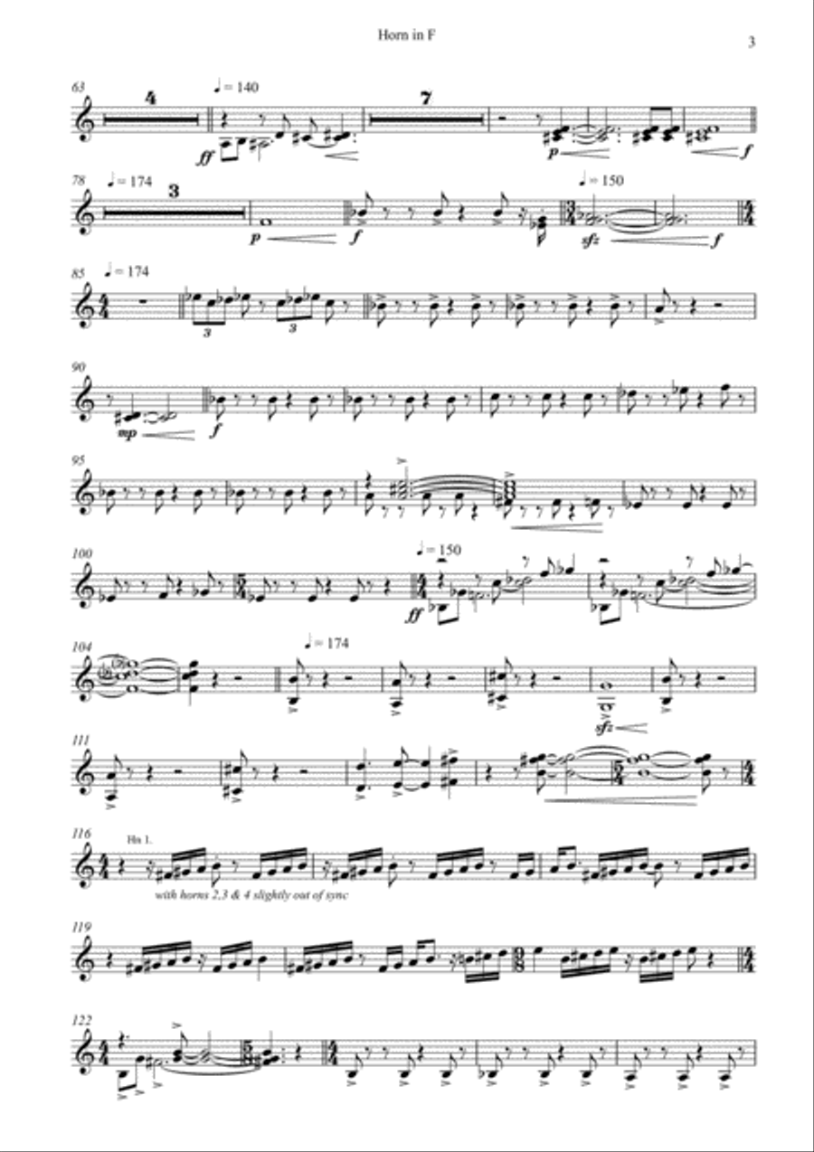 Burly Brawl Burly Brawl Horn Solo scores gallery preview page 3
