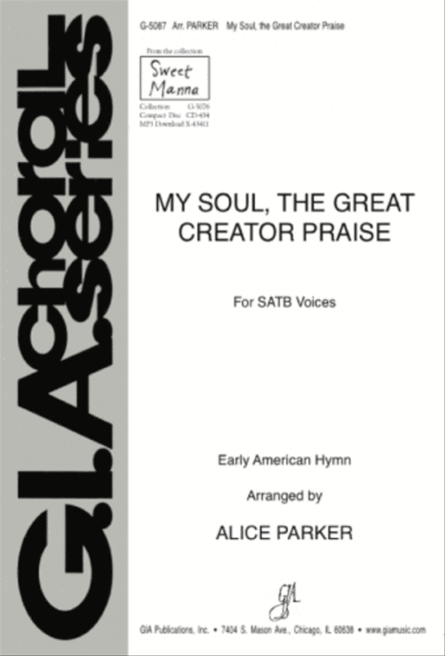 My Soul, the Great Creator Praise 4-Part scores gallery preview page 1