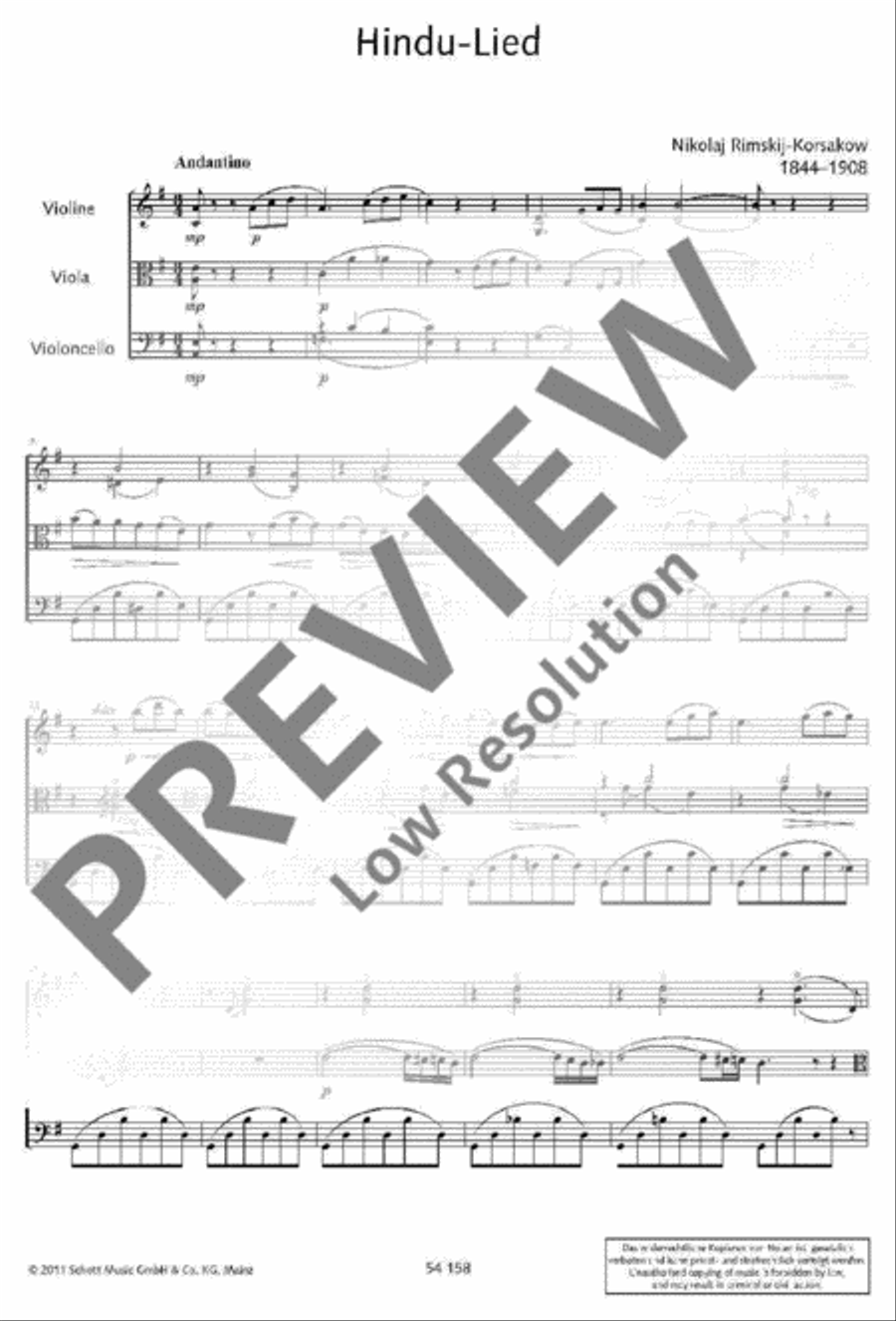 Hindu Song String Trio scores gallery preview page 2