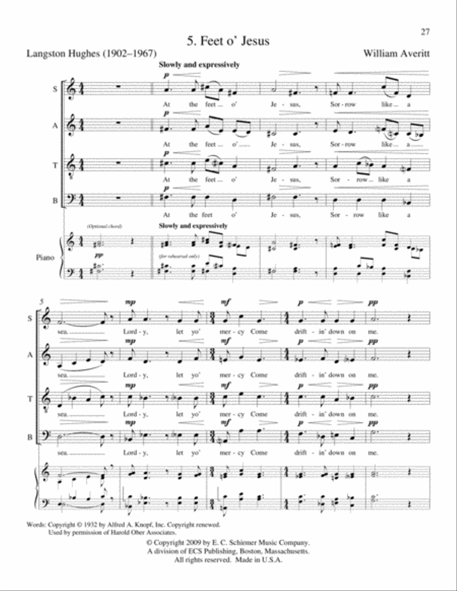 Afro-American Fragments Afro-American Fragments 4-Part scores gallery preview page 26
