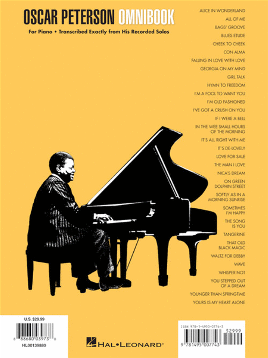 Oscar Peterson – Omnibook Piano scores gallery preview page 6