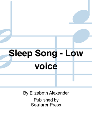 Sleep Song - Low voice