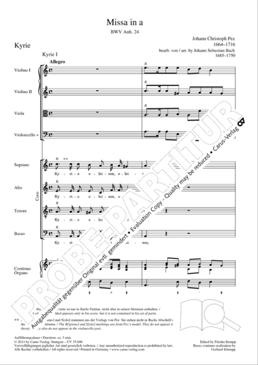 Mass in A minor 4-Part scores gallery preview page 6