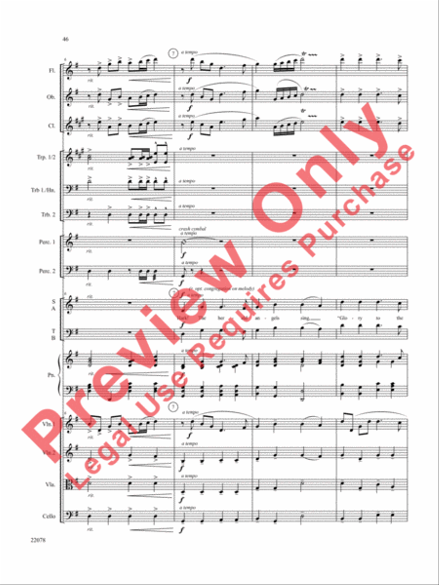 A Christmas Carol (Instrumental Parts) Choir scores gallery preview page 47