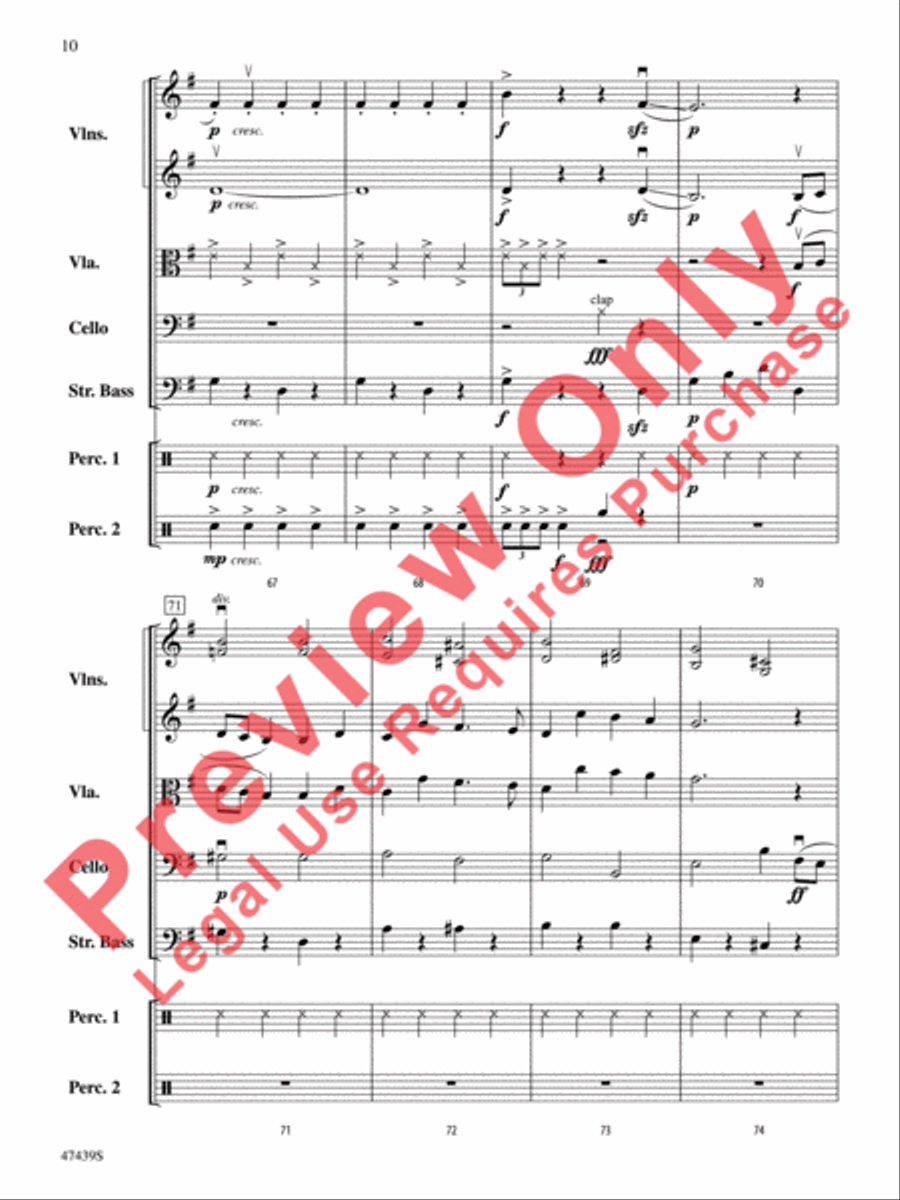 Sleigh Ride String Orchestra scores gallery preview page 11
