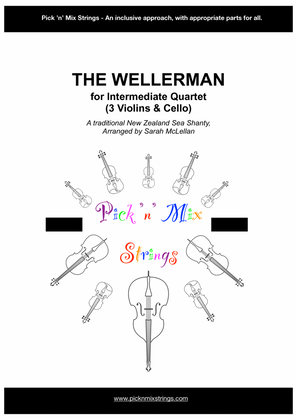 The Wellerman - arranged for Intermediate Quartet of 3 Violins & Cello