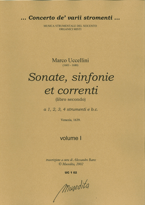 Book cover for Sonate, sinfonie et correnti (libro secondo) (Venezia, 1639)