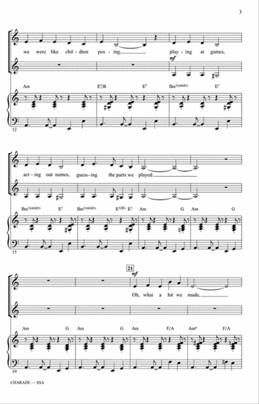 Charade SSA scores gallery preview page 3