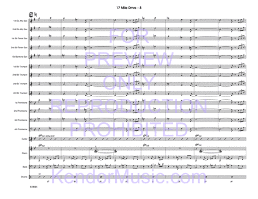 17 Mile Drive 17 Mile Drive Jazz Ensemble scores gallery preview page 9