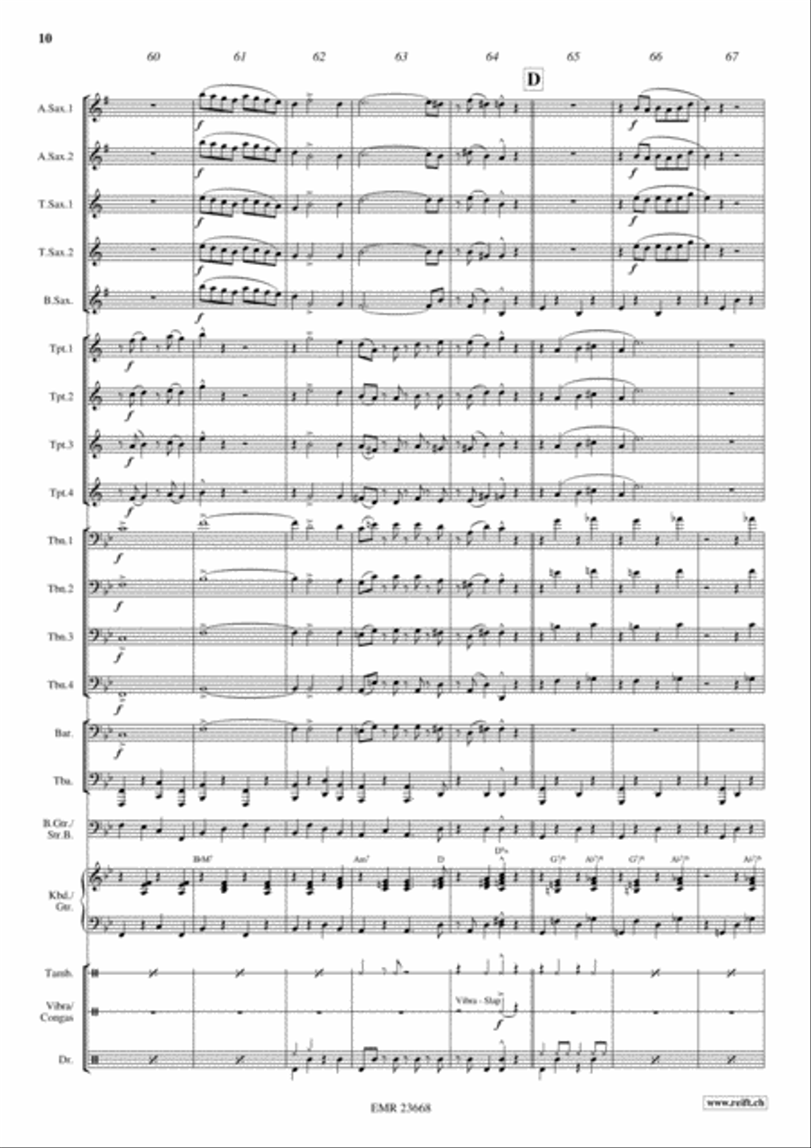 Sweet Georgia Brown Big Band scores gallery preview page 10