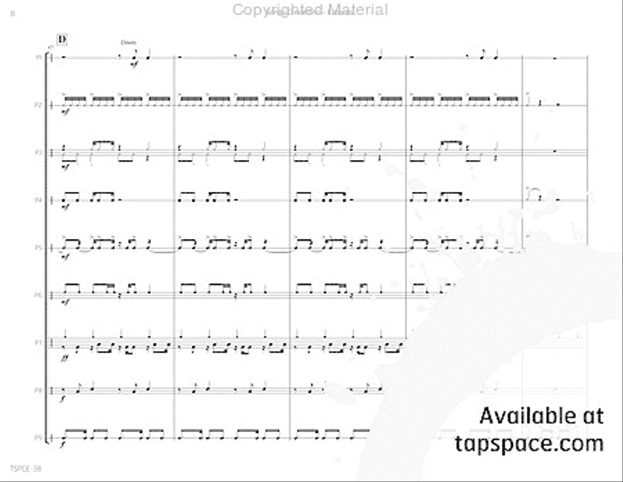 Songo Concertino Songo Concertino Percussion Ensemble scores gallery preview page 13