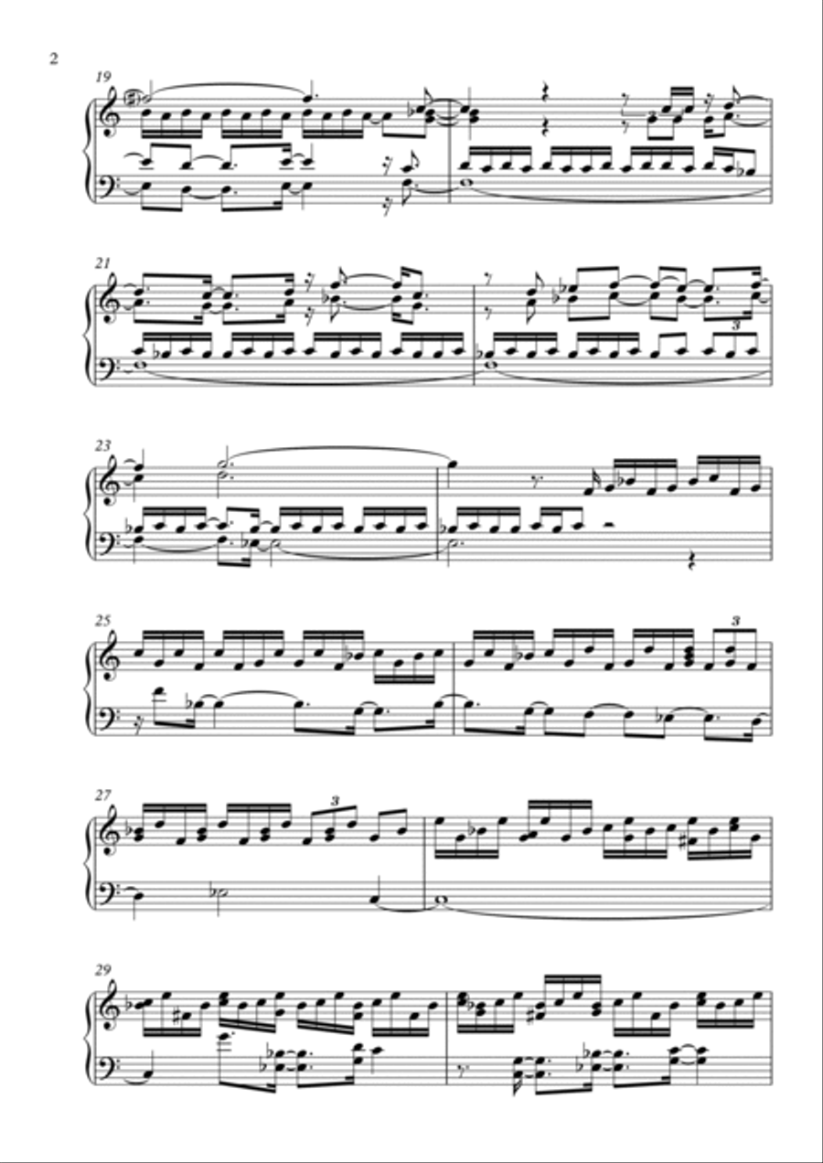 St Anne's Vision, Op. 72 (2020) for organ by Vidas Pinkevicius Organ Solo scores gallery preview page 2