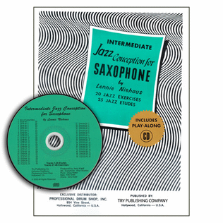 Book cover for Intermediate Jazz Conception For Saxophone with CD