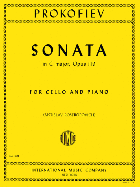 Sonata, Op. 119 (ROSTROPOVICH)