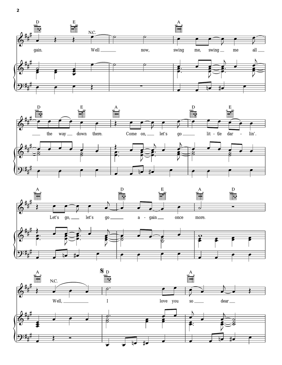 Come On Let's Go Piano, Vocal, Guitar scores gallery preview page 2